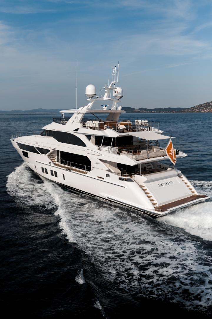 a boat on the water aboard JACOZAMI Yacht for Sale