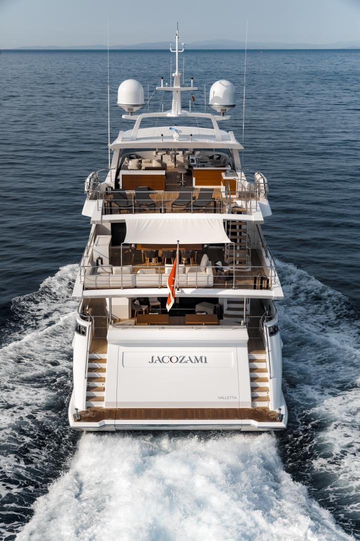 a boat on the water aboard JACOZAMI Yacht for Sale