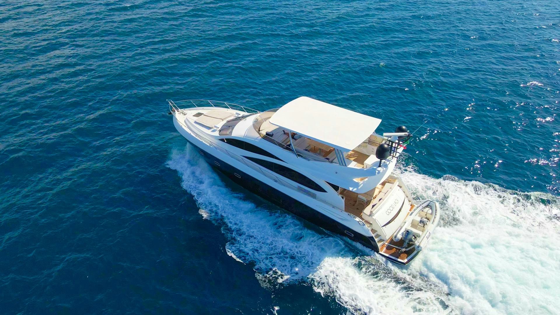 a boat on the water aboard GOOD LACK Yacht for Sale