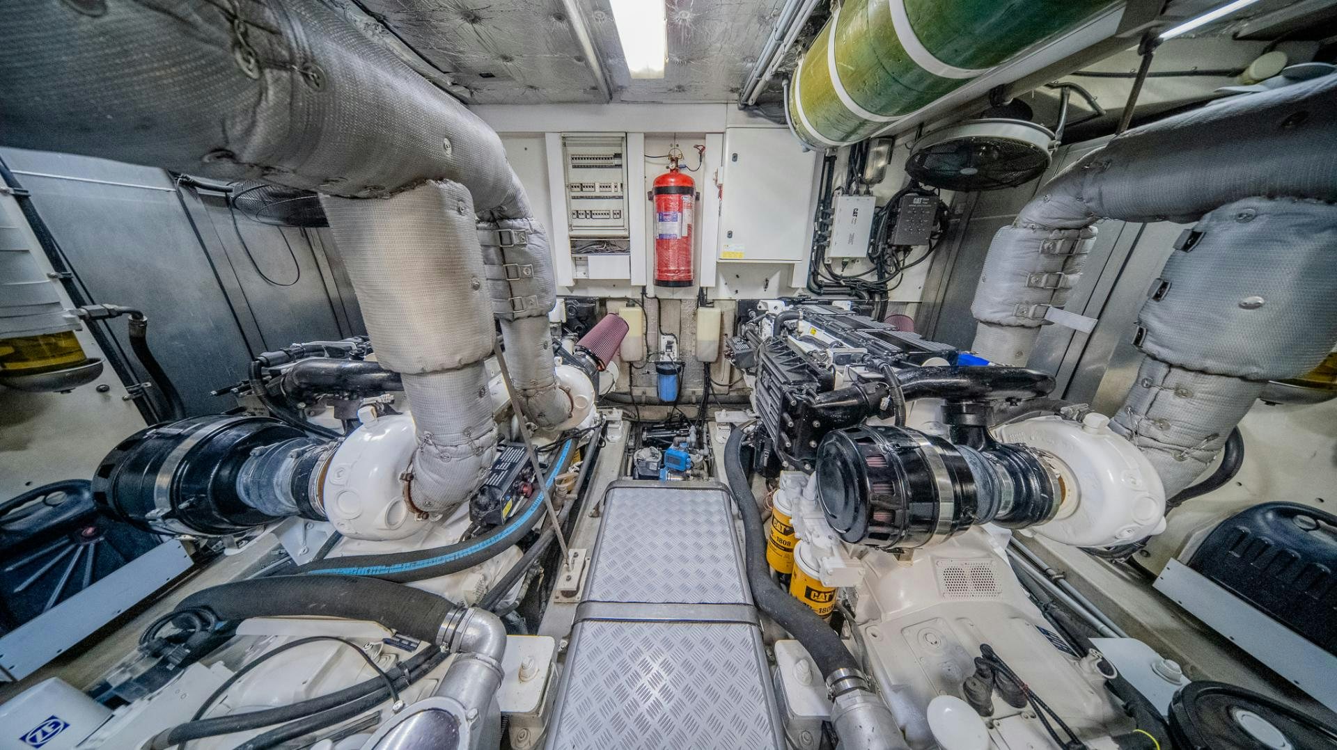 a close-up of a machine aboard GOOD LACK Yacht for Sale