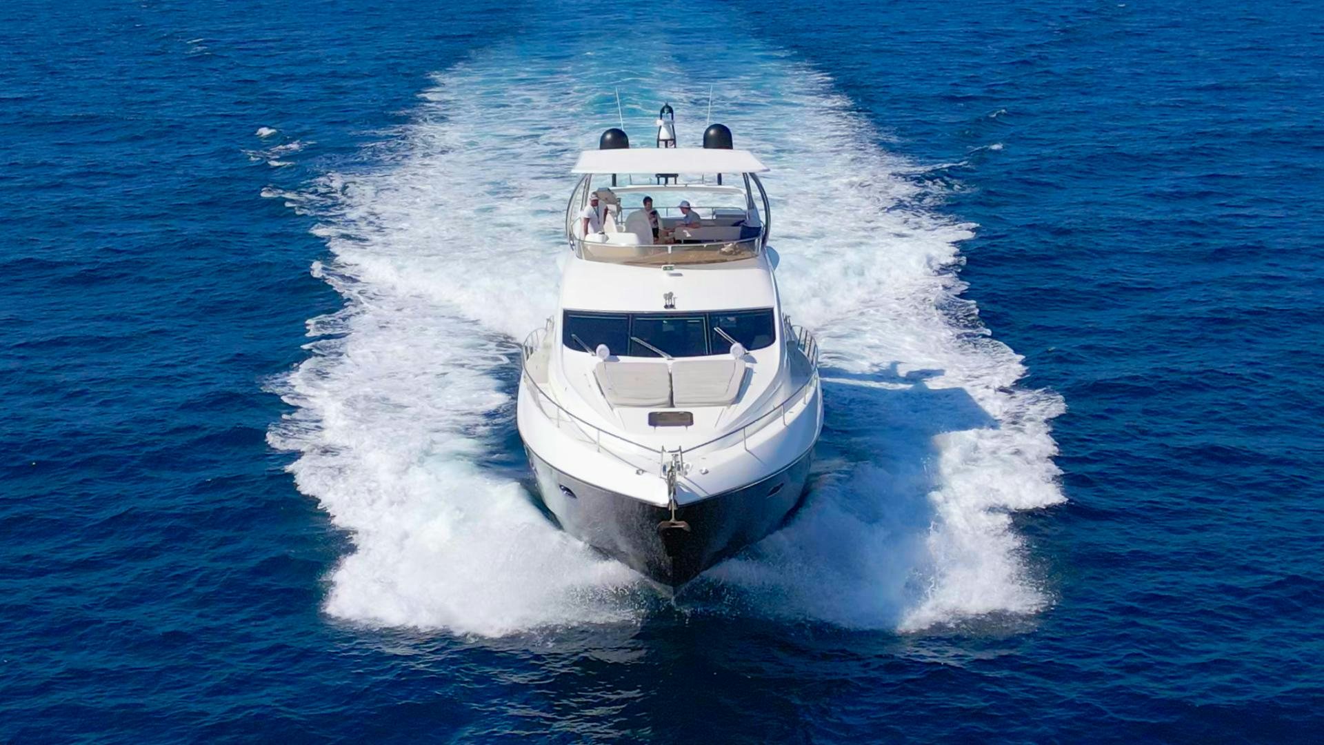 a boat with people on it aboard GOOD LACK Yacht for Sale
