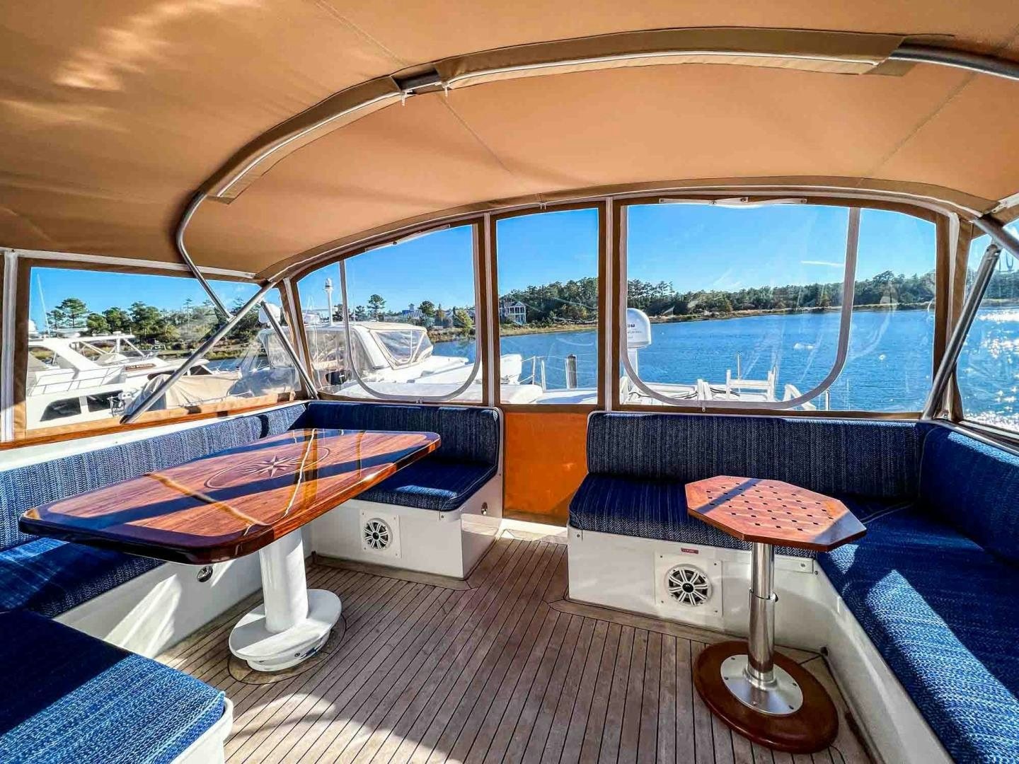 inside of a boat aboard FREEDOM Yacht for Sale