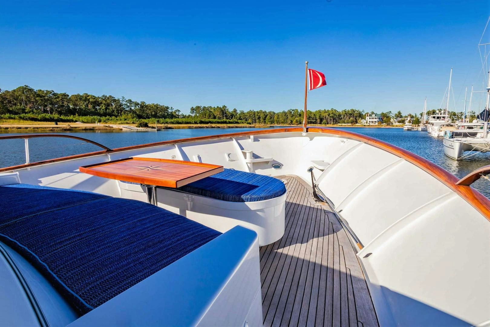 a boat on the water aboard FREEDOM Yacht for Sale