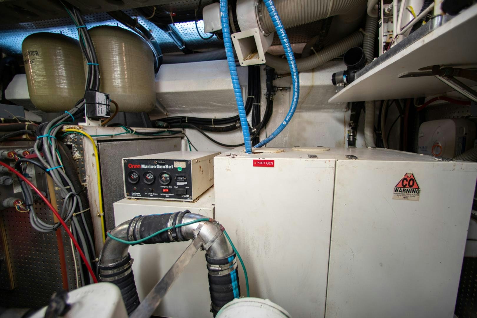 a machine with a blue tube aboard BOXES II Yacht for Sale