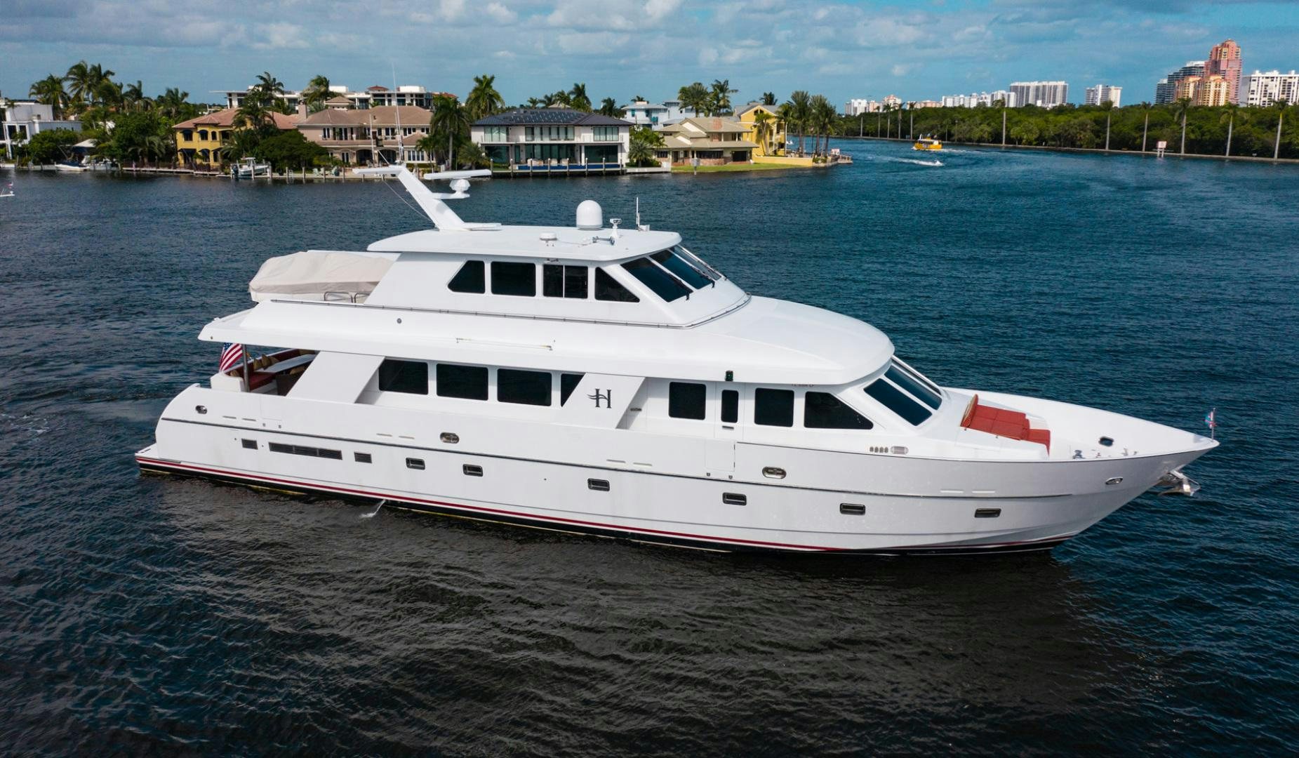 a boat on the water aboard BOXES II Yacht for Sale