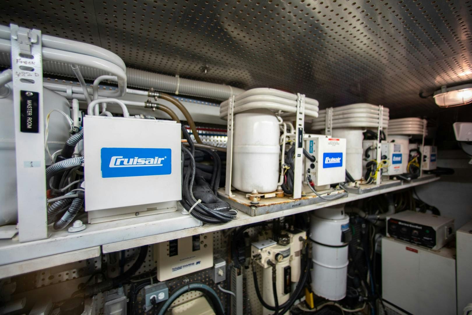 a close-up of a machine aboard BOXES II Yacht for Sale