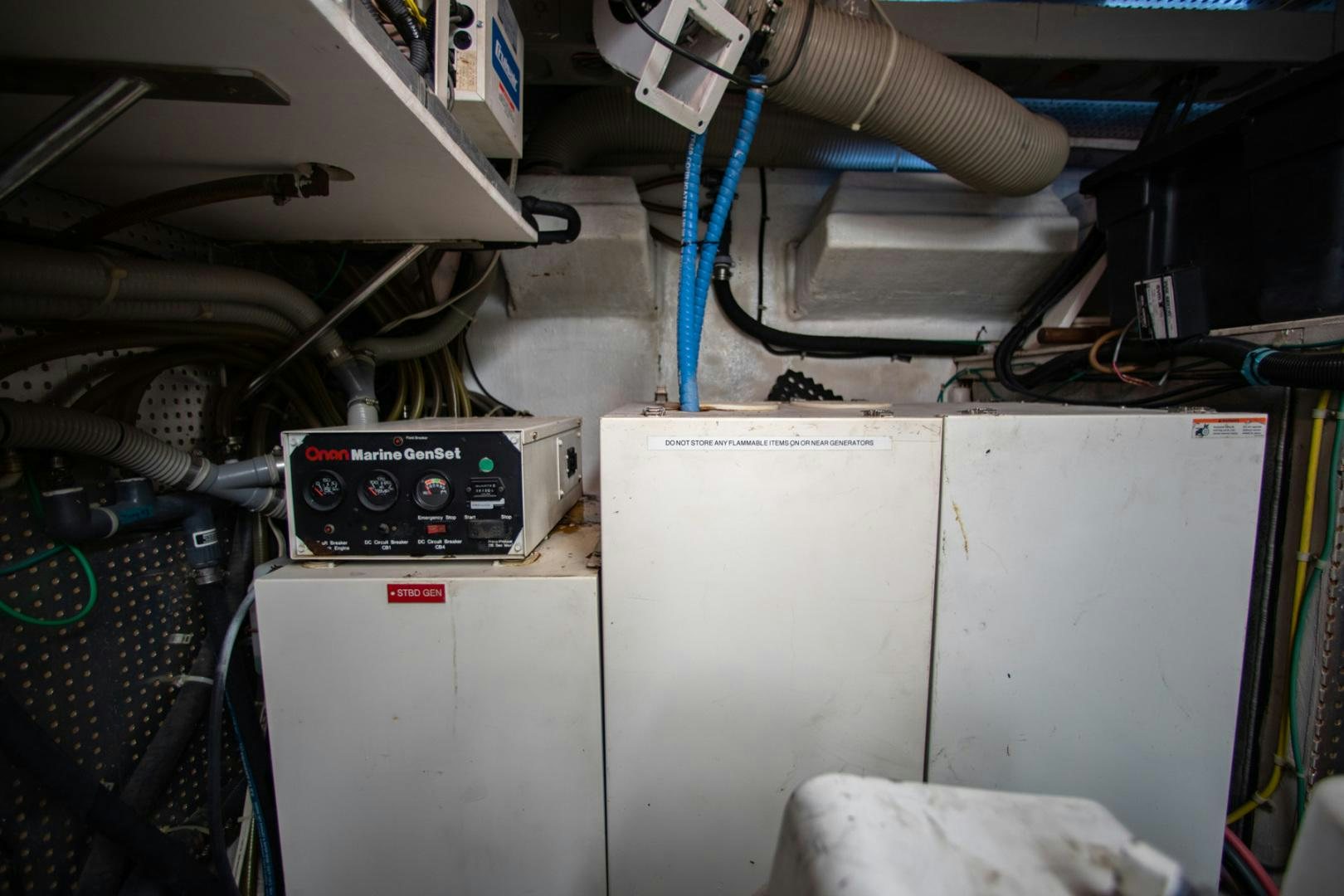 a machine with wires aboard BOXES II Yacht for Sale