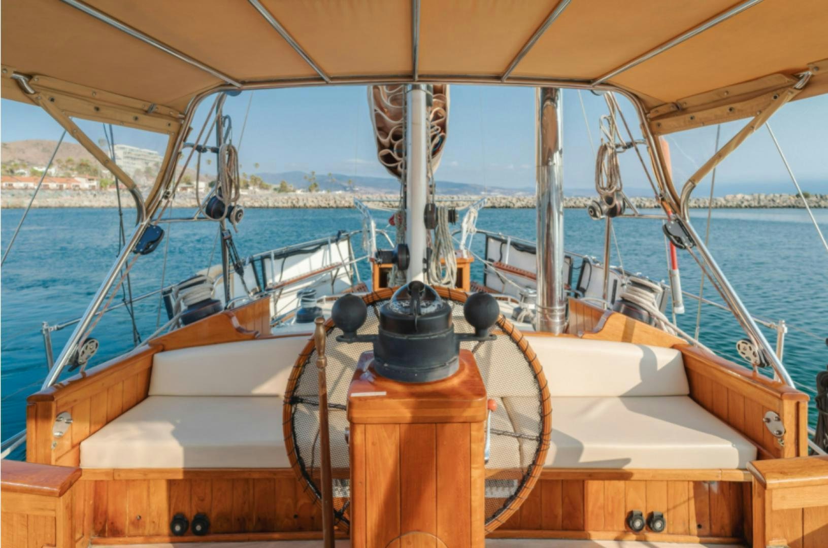 a boat on the water aboard Iolair Mara Yacht for Sale