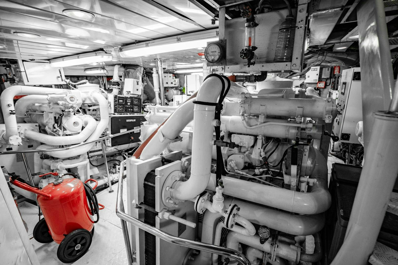 a machine in a factory aboard ARTEMISEA Yacht for Sale