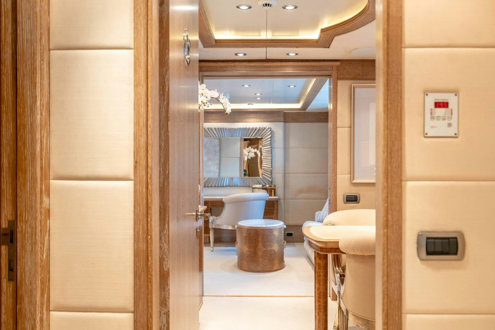 a bathroom with a sink and a toilet aboard ARTEMISEA Yacht for Sale