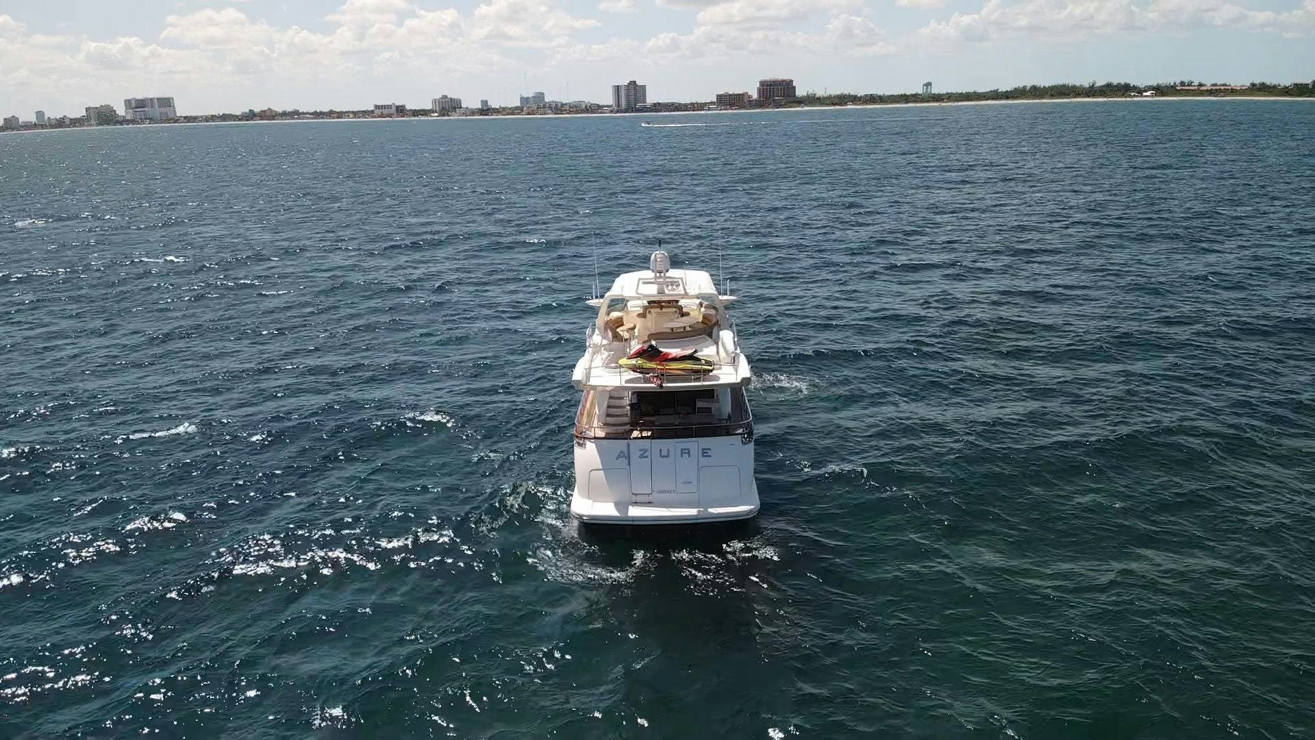 a boat on the water aboard AZURE Yacht for Sale