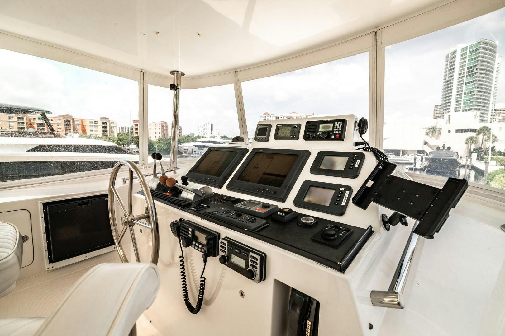 a room with many computers aboard TJ SQUARED Yacht for Sale