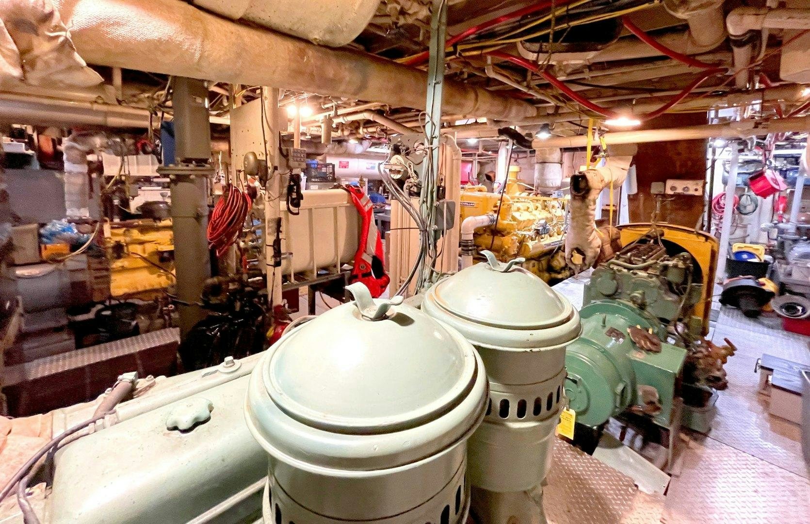 a room with many toilets aboard SACAJAWEA Yacht for Sale