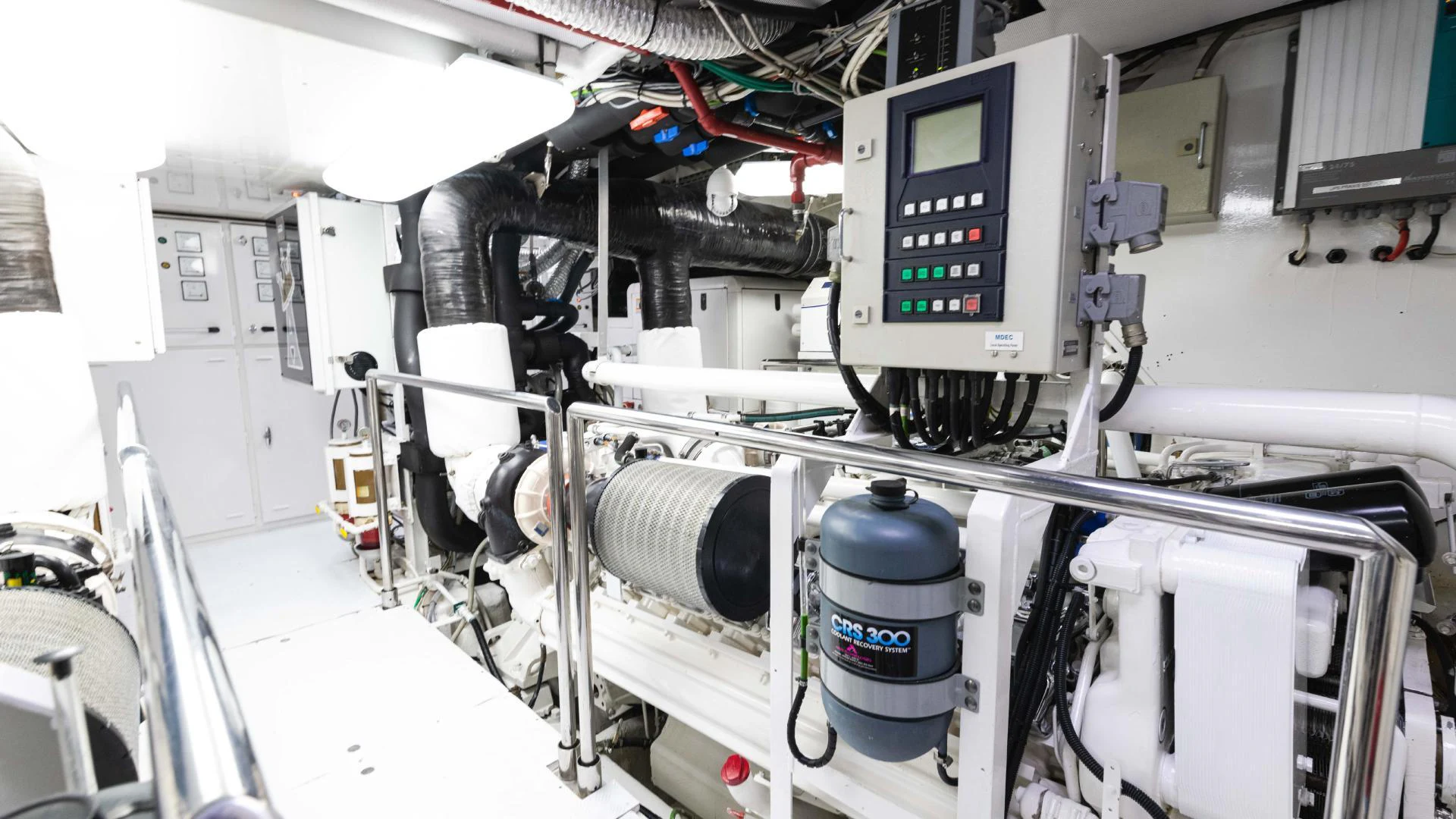 a machine with a screen aboard ARTHUR’S WAY Yacht for Sale
