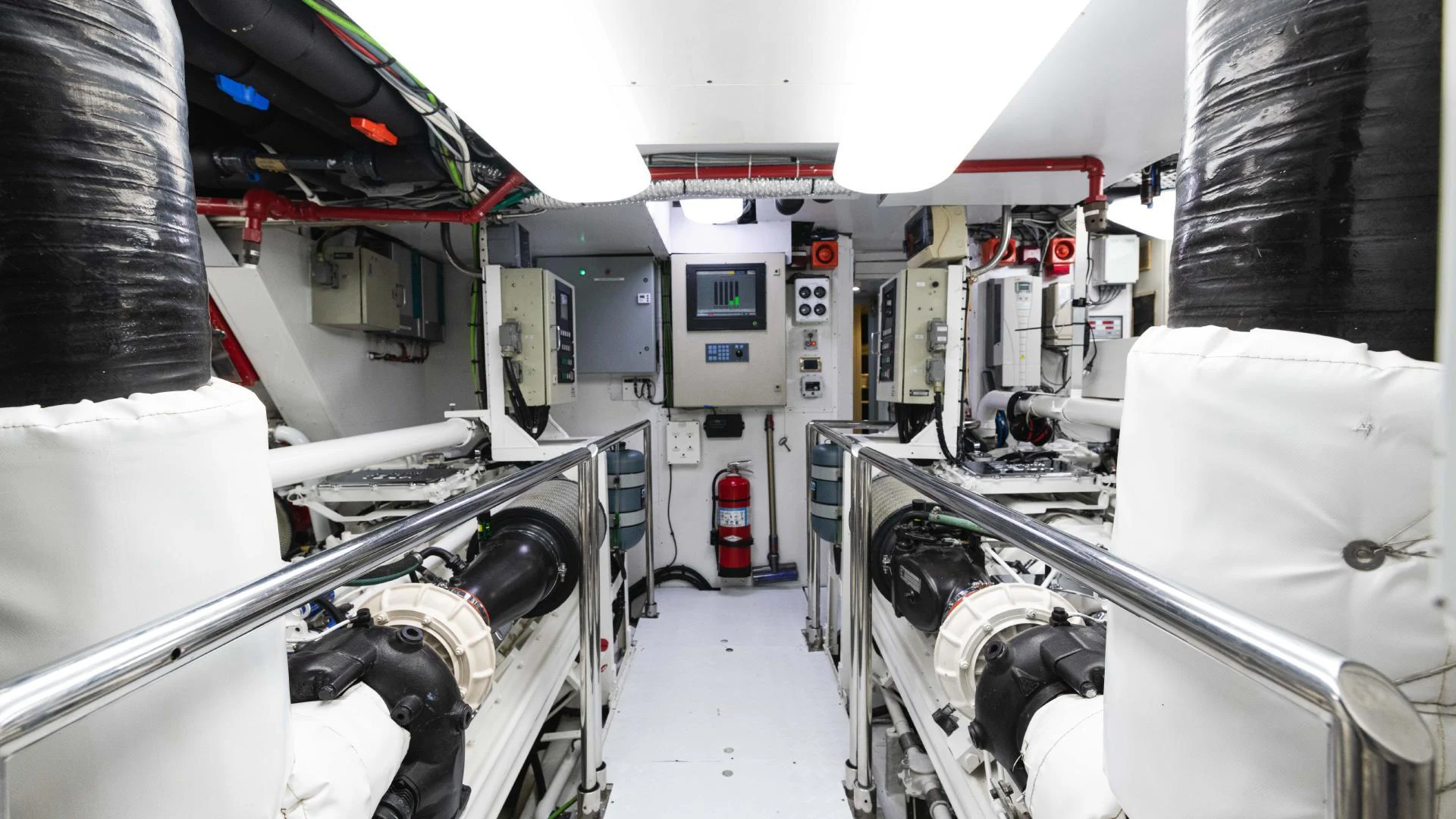 inside of a space ship aboard ARTHUR’S WAY Yacht for Sale