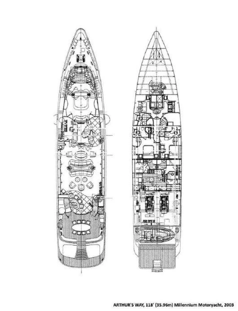 a tall metal tower aboard ARTHUR’S WAY Yacht for Sale