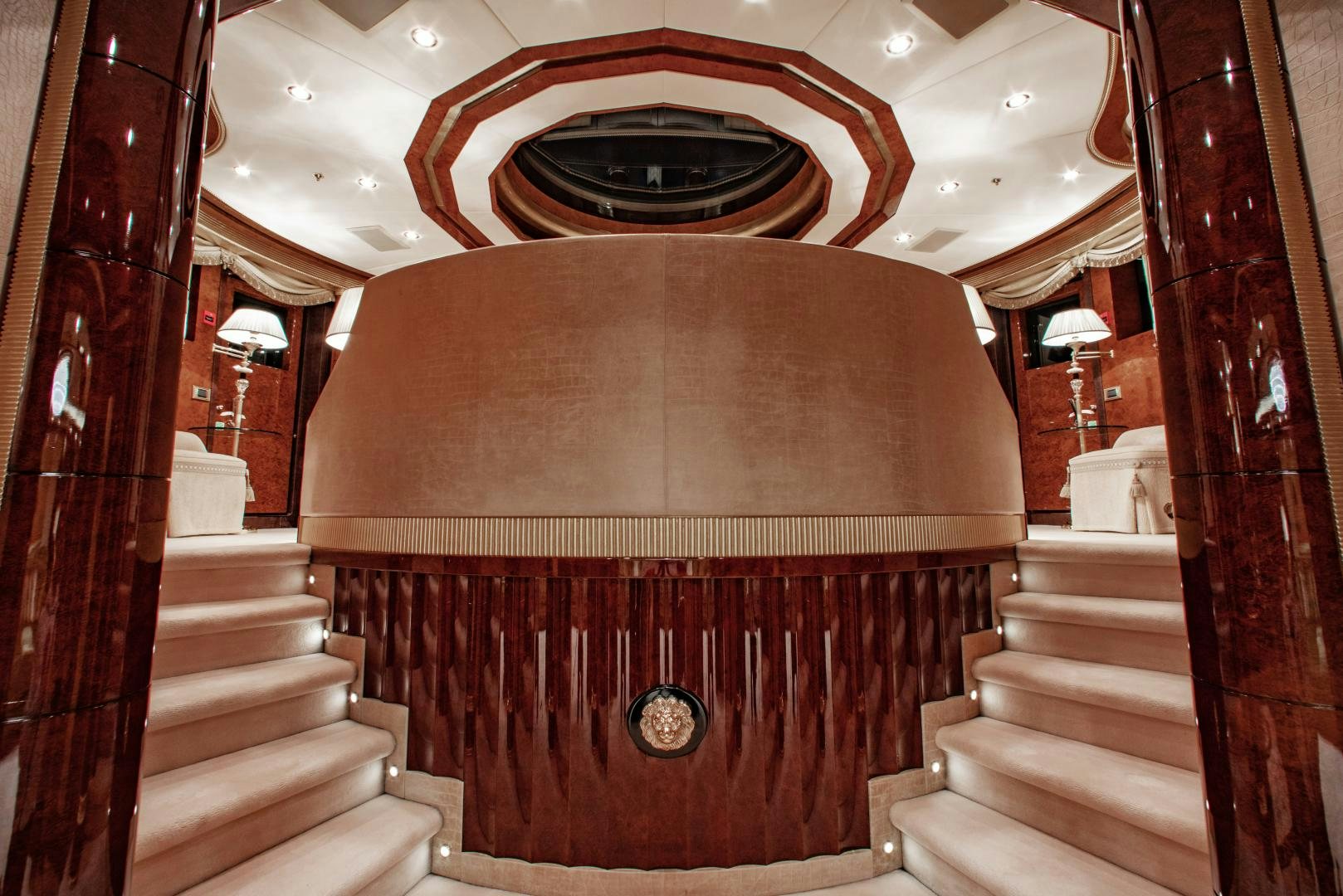 a staircase leading to a building aboard SORRENTO Yacht for Sale