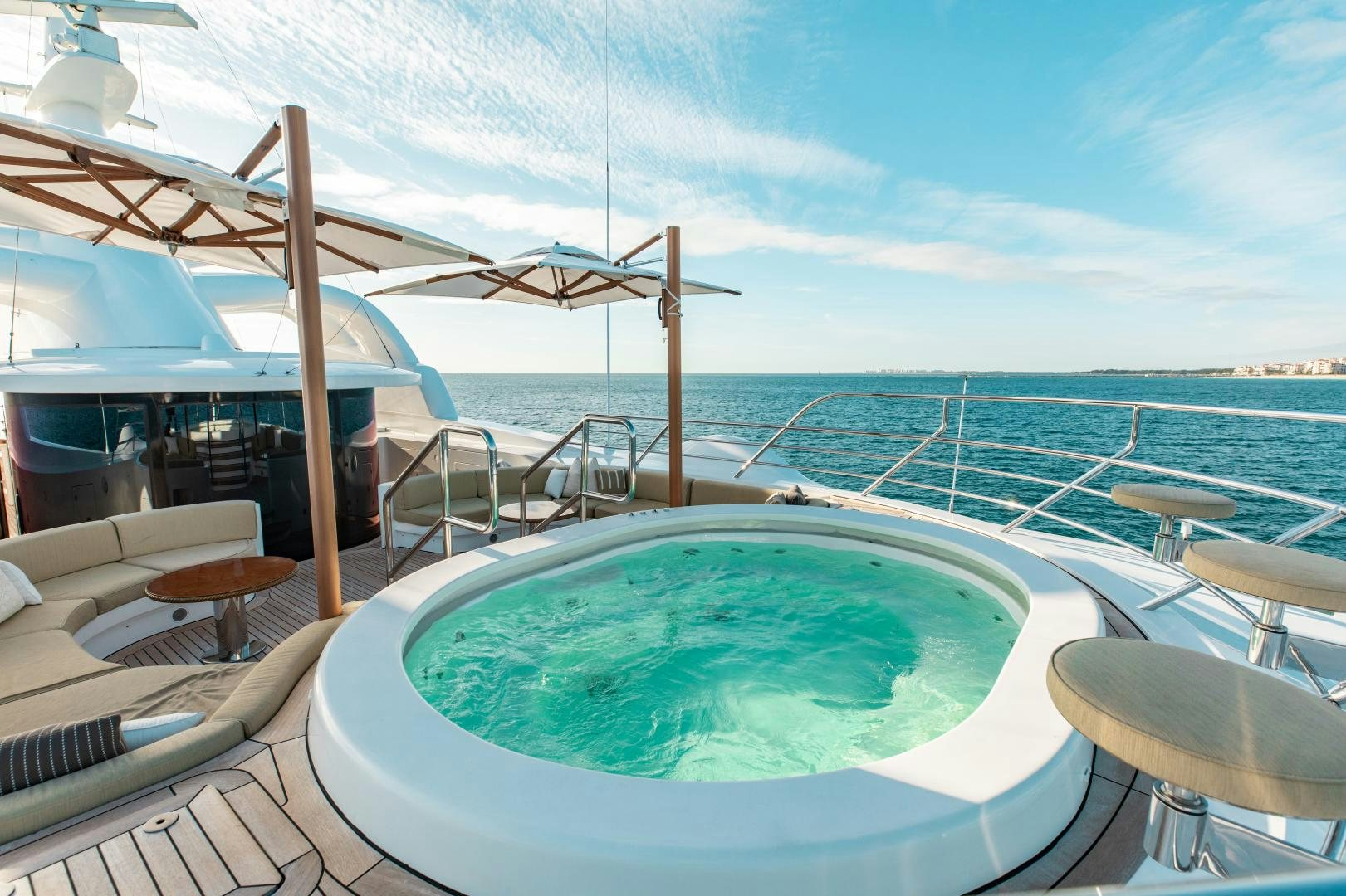 a pool on a deck aboard SORRENTO Yacht for Sale