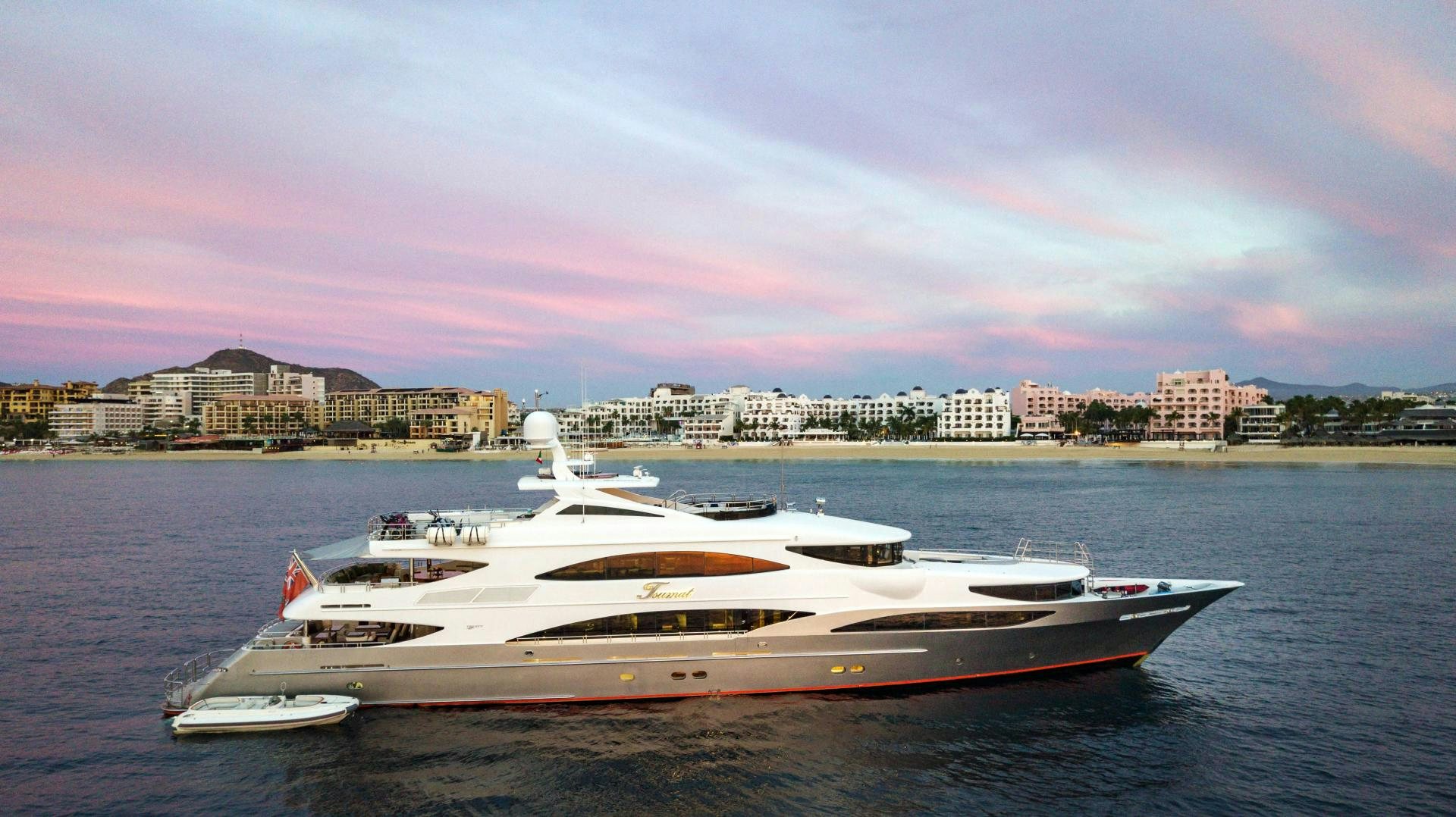 a boat on the water aboard CHAMPAGNE SEAS Yacht for Sale