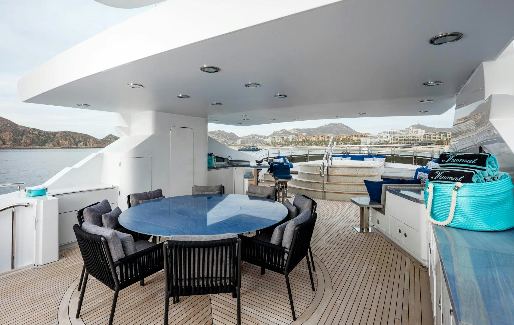 a boat on the water aboard CHAMPAGNE SEAS Yacht for Sale
