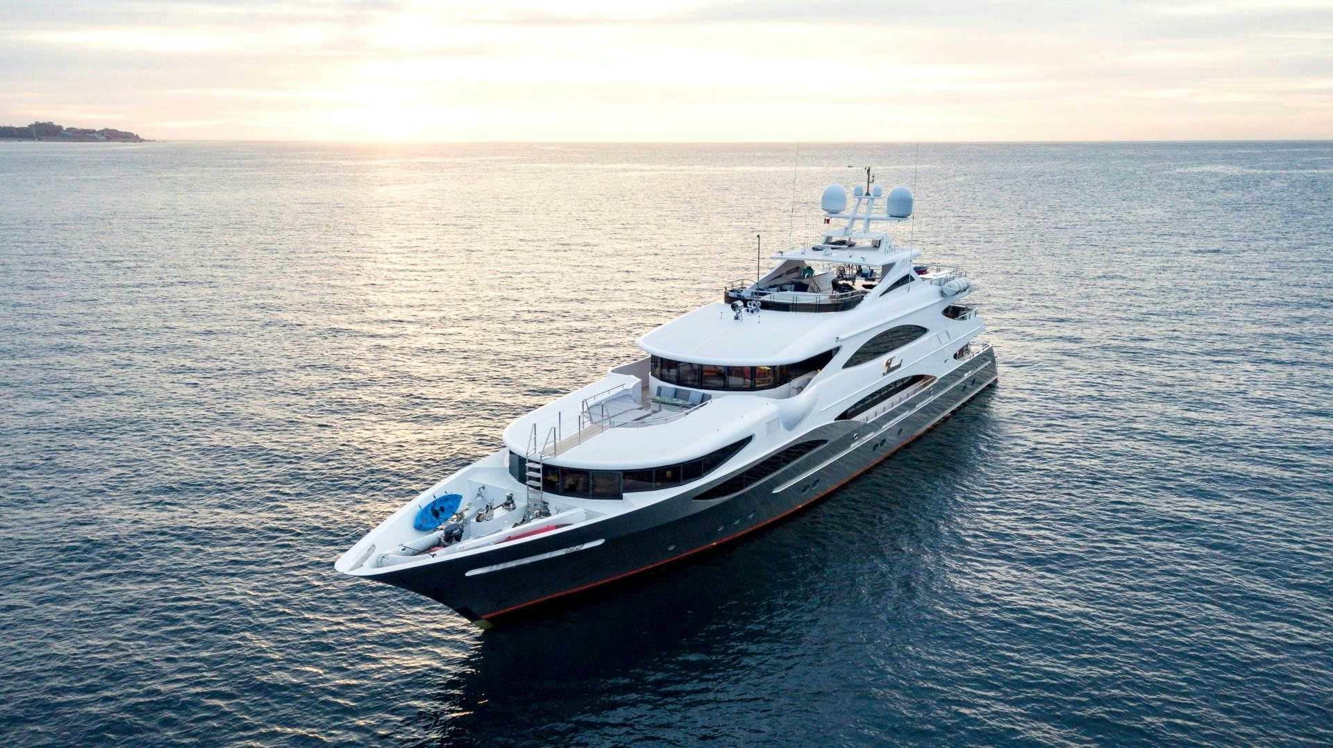 a boat in the water aboard CHAMPAGNE SEAS Yacht for Sale