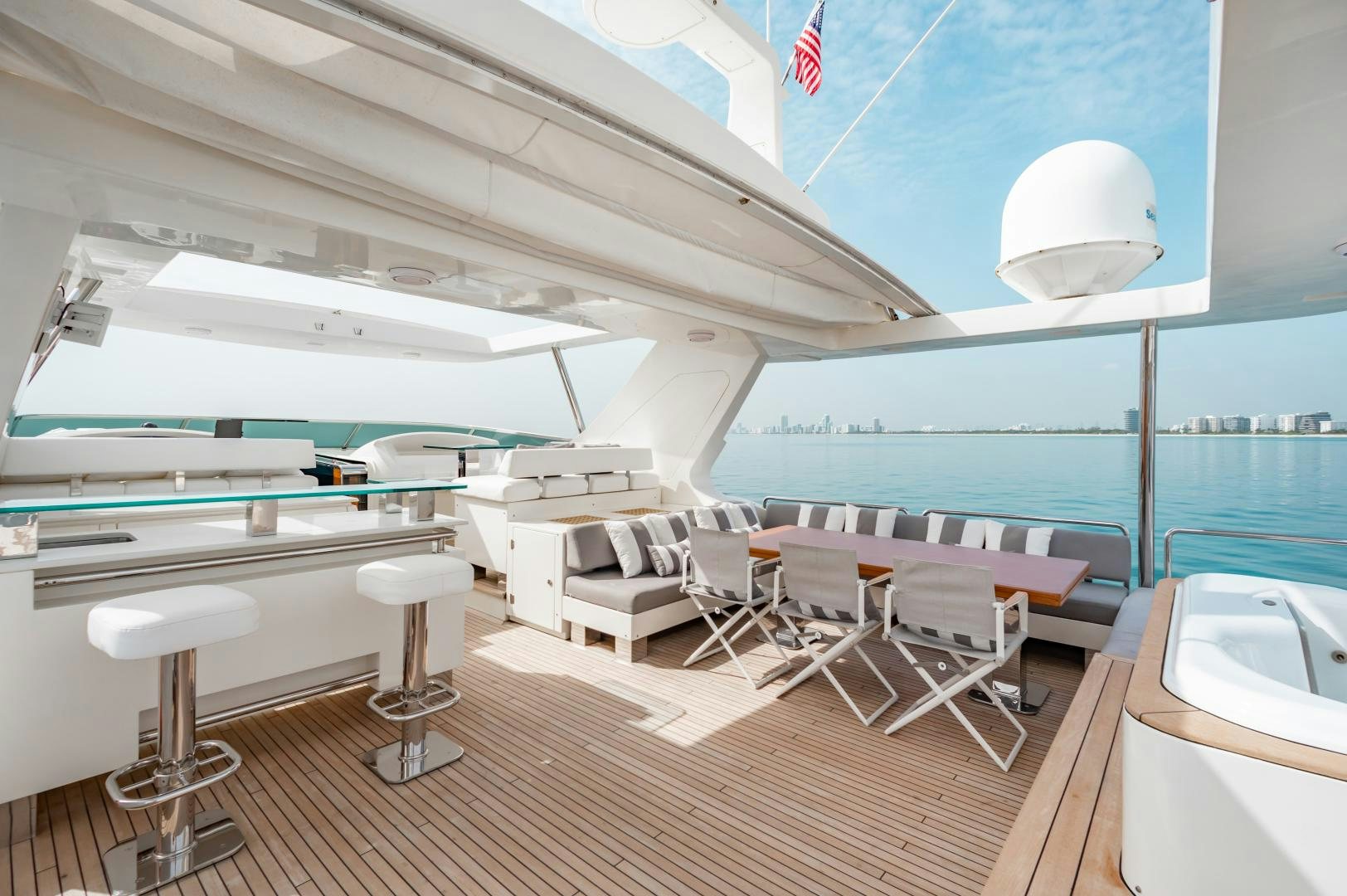 a boat on the water aboard ARREEE! Yacht for Sale