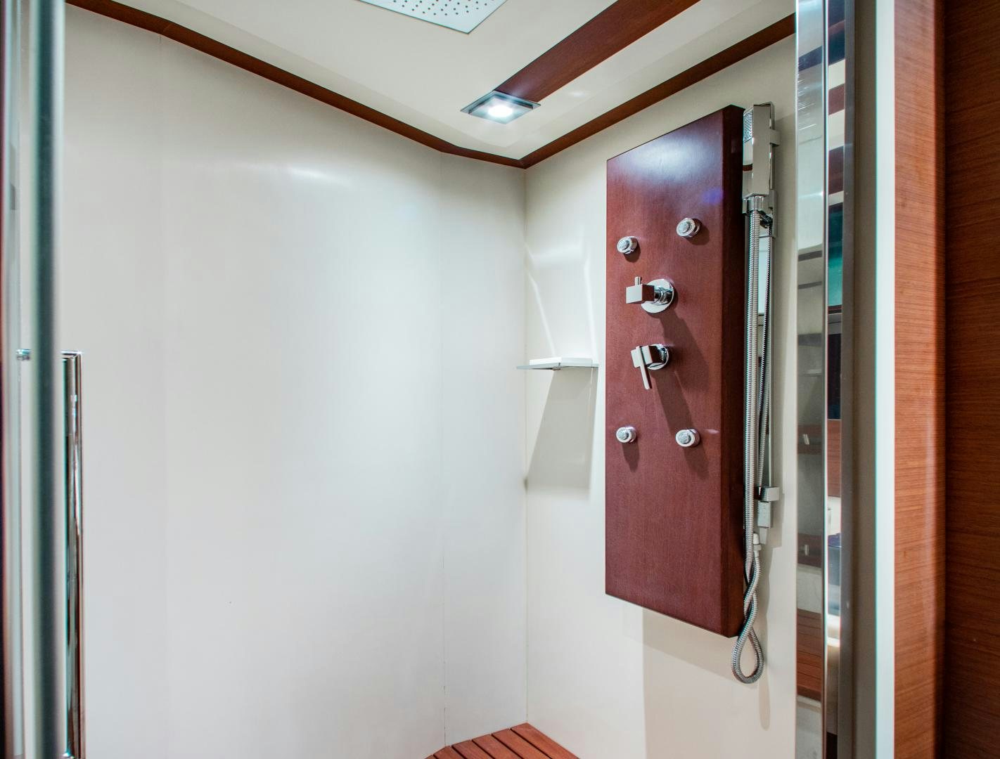 a door with a handle aboard ARREEE! Yacht for Sale