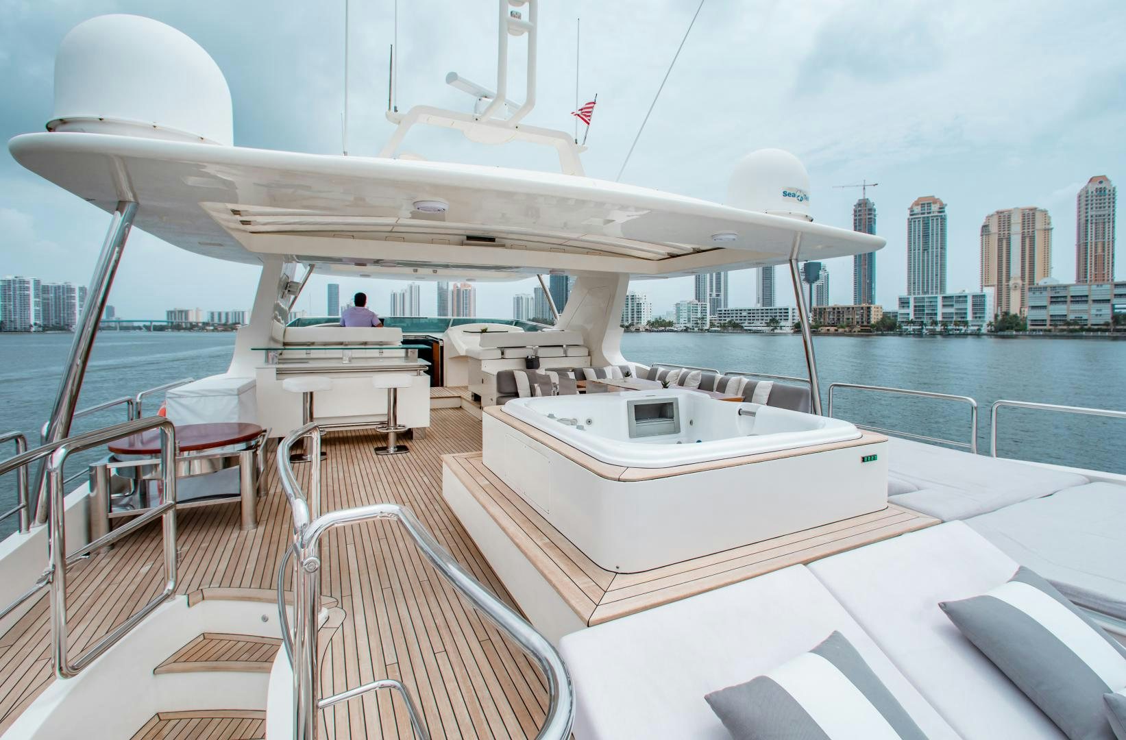 a boat on the water aboard ARREEE! Yacht for Sale