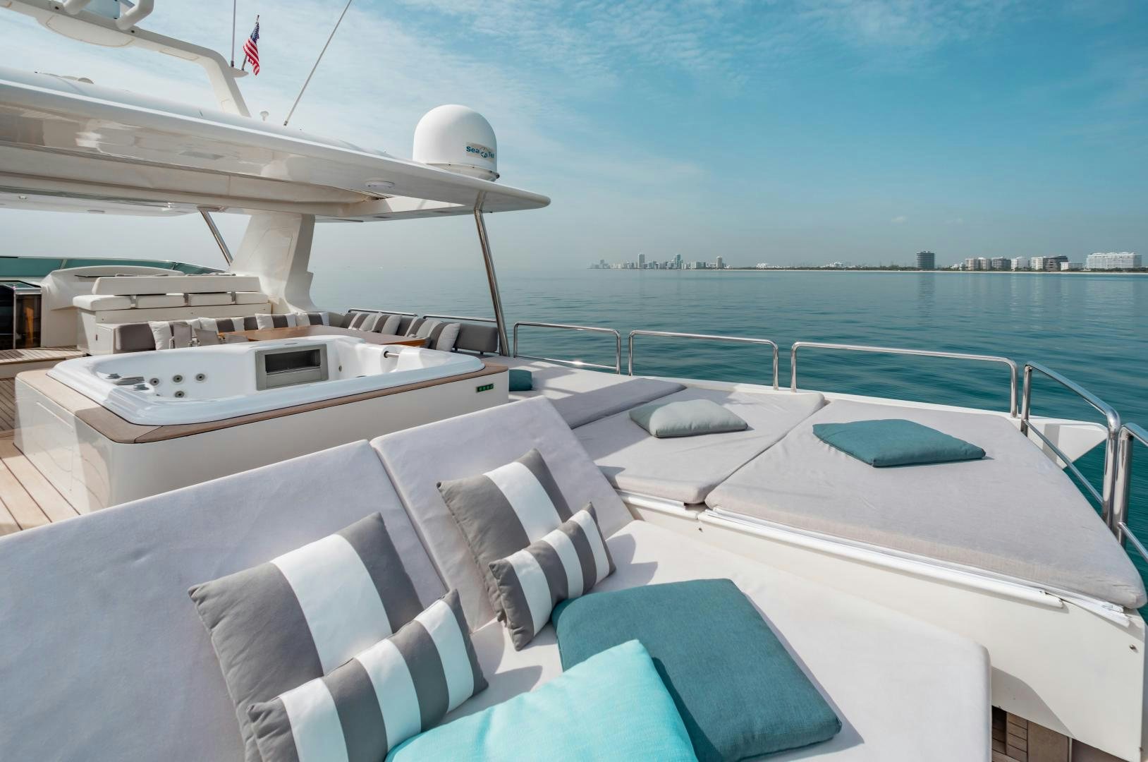 a boat on the water aboard ARREEE! Yacht for Sale