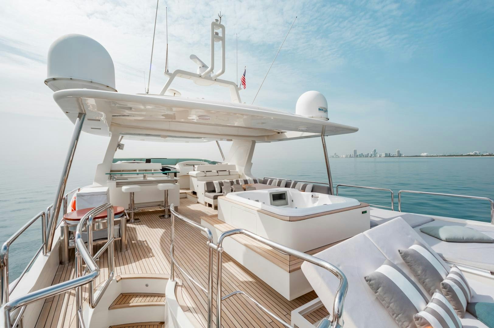 a boat on the water aboard ARREEE! Yacht for Sale