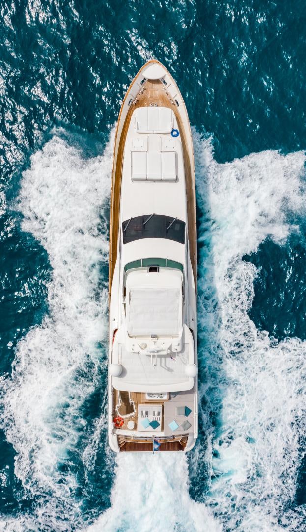 a space shuttle in the snow aboard ARREEE! Yacht for Sale