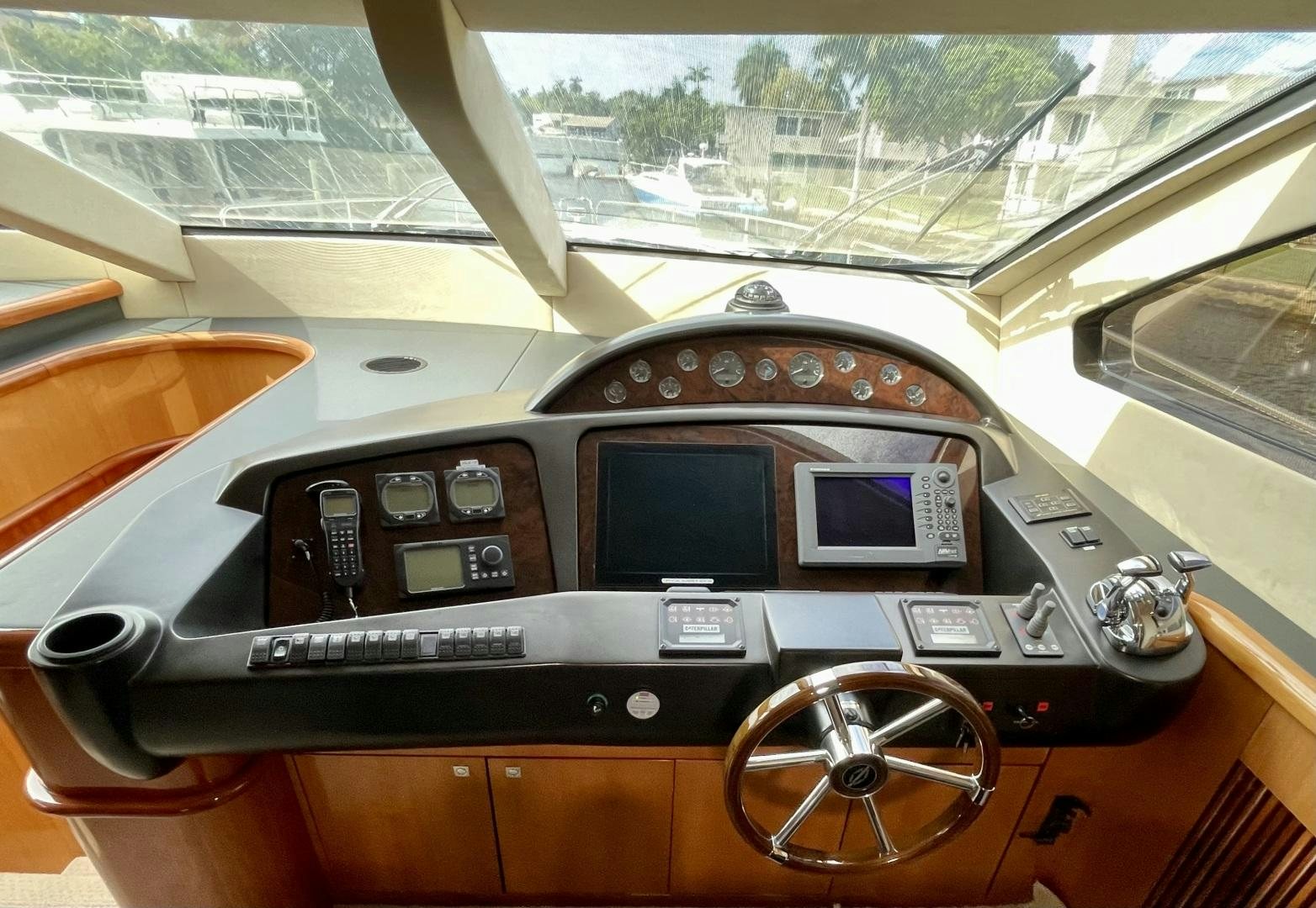 inside of a car aboard BELLA Yacht for Sale