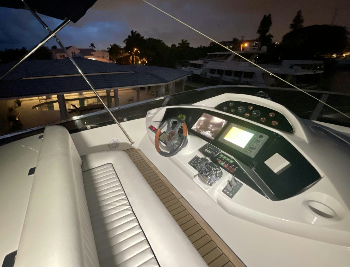 a car on a road aboard BELLA Yacht for Sale