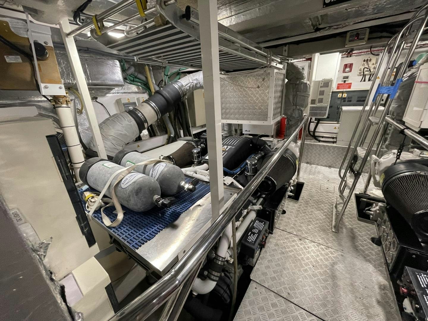 a room with a large machine aboard BELLA Yacht for Sale