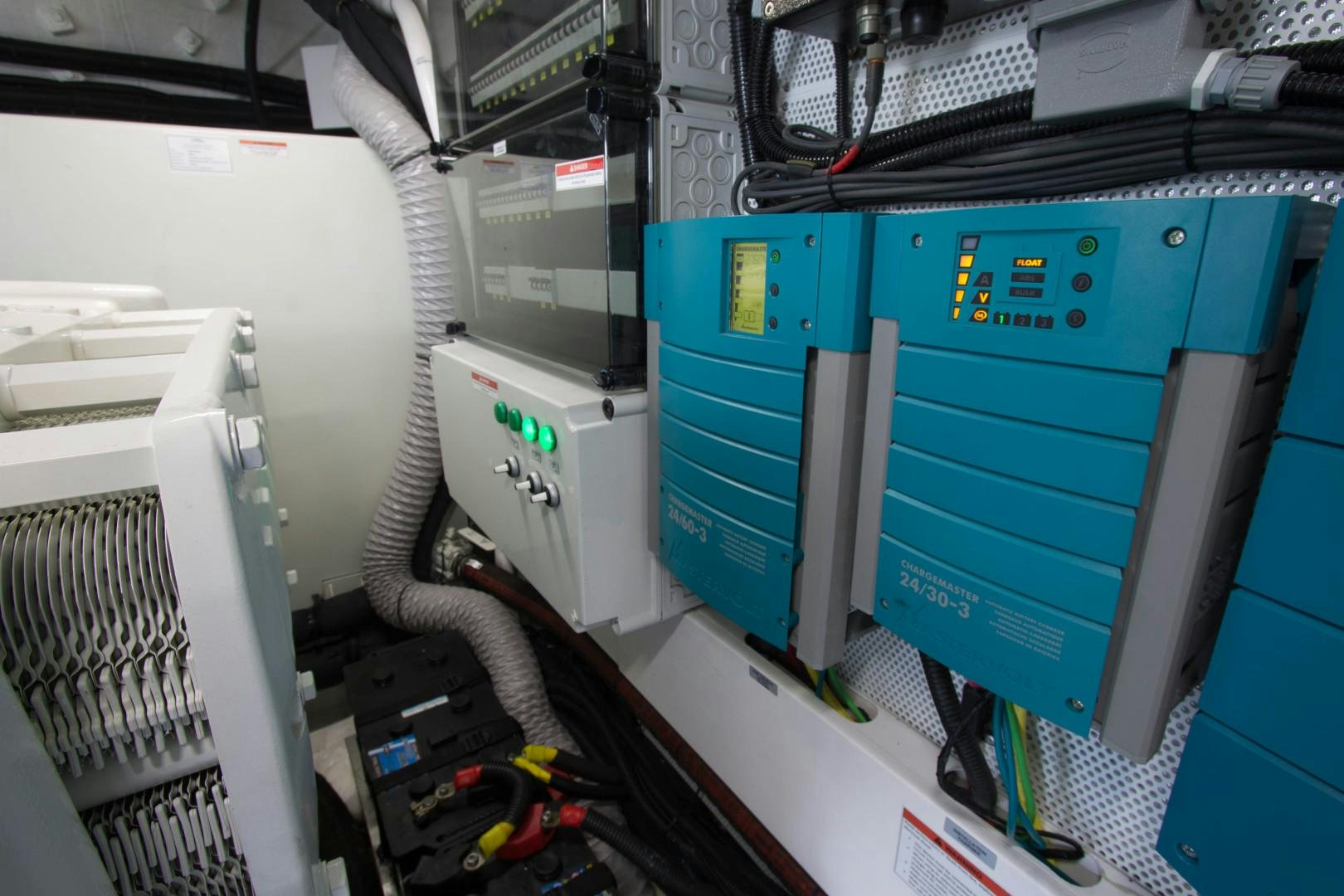 a machine with wires aboard MOODSWING Yacht for Sale