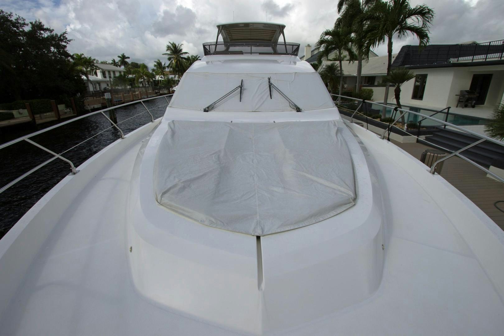 a white tent on a deck aboard MOODSWING Yacht for Sale