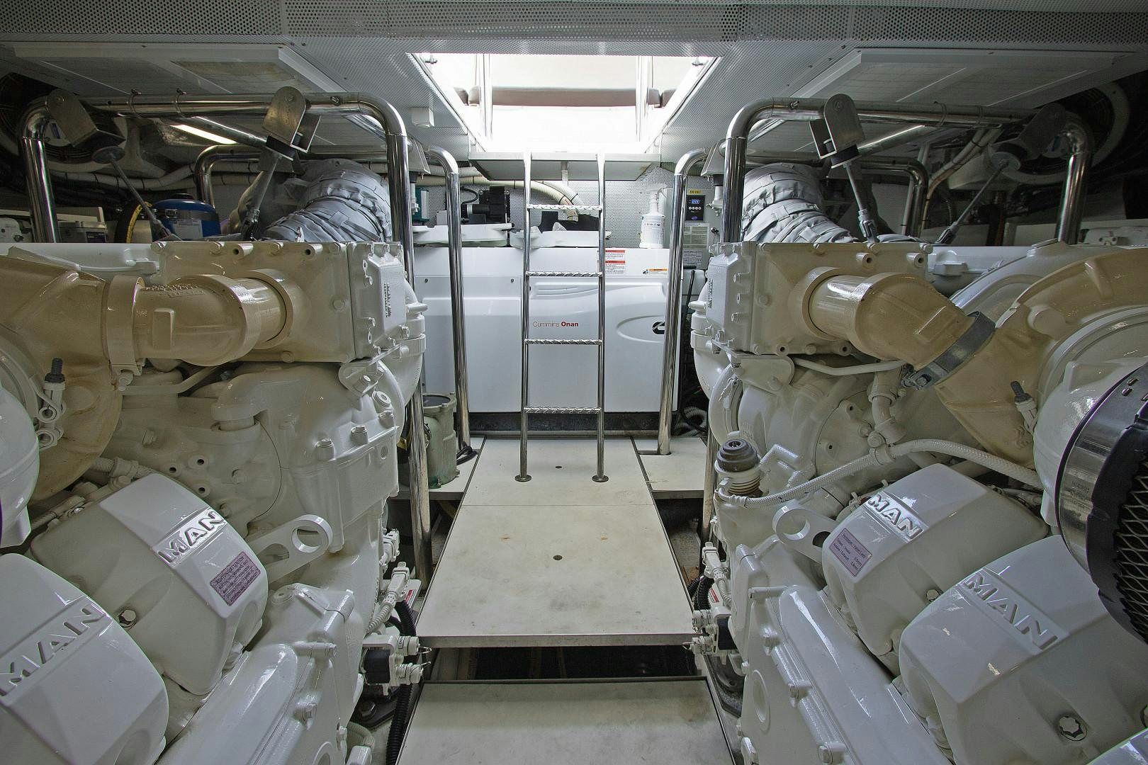 a room with machinery aboard MOODSWING Yacht for Sale