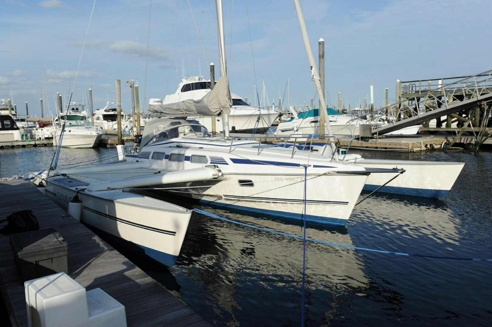 a marina with boats aboard VICTORNOMI Yacht for Sale