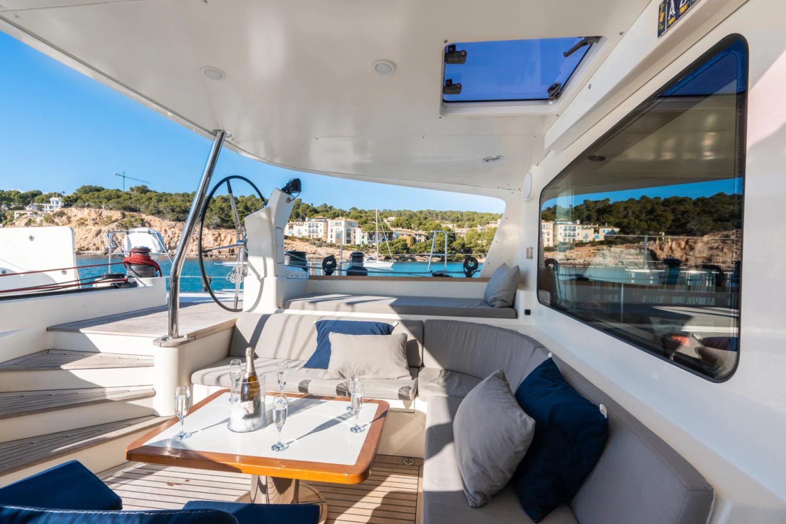 inside of a boat aboard AZIZAM Yacht for Sale