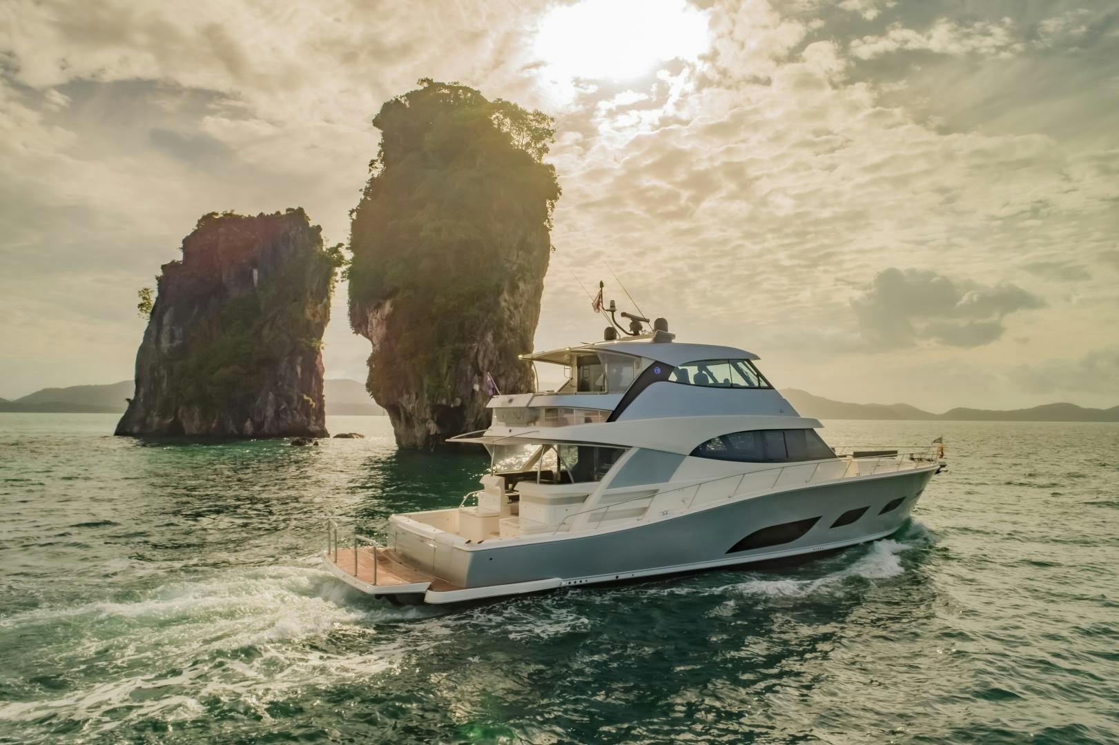 a boat on the water aboard FAT BOY Yacht for Sale