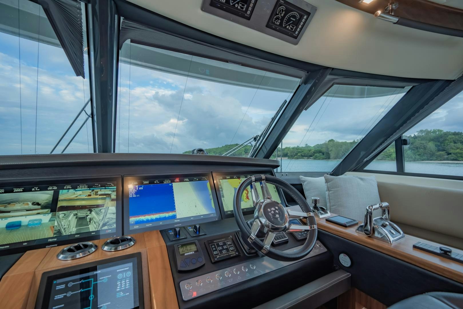 inside of a vehicle aboard FAT BOY Yacht for Sale