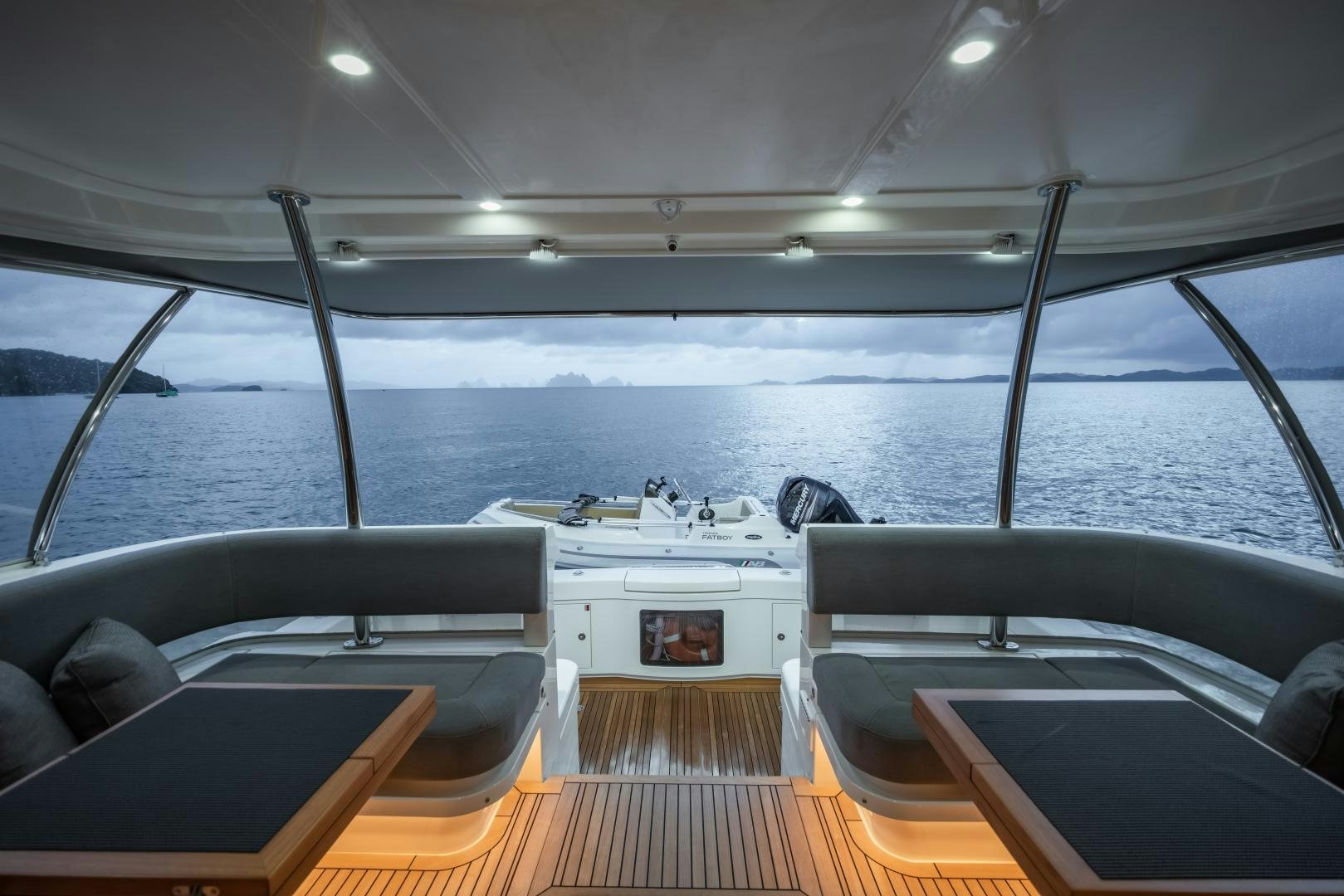 inside of a boat aboard FAT BOY Yacht for Sale