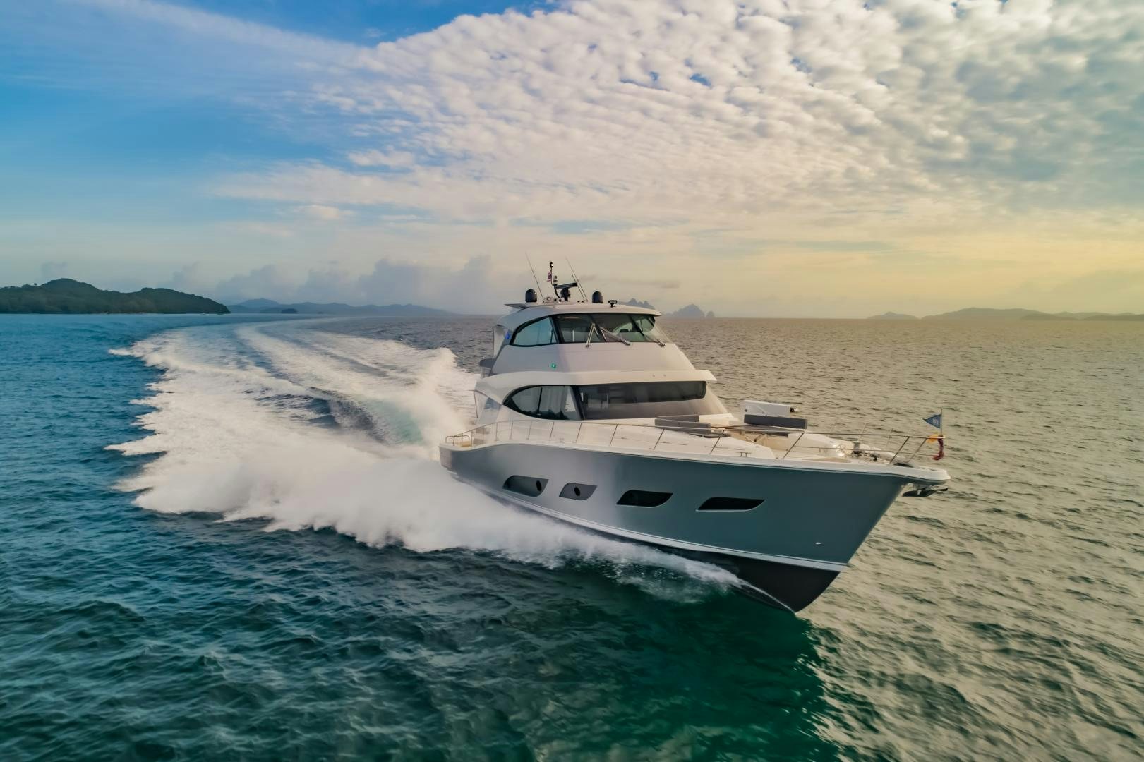 a boat on the water aboard FAT BOY Yacht for Sale