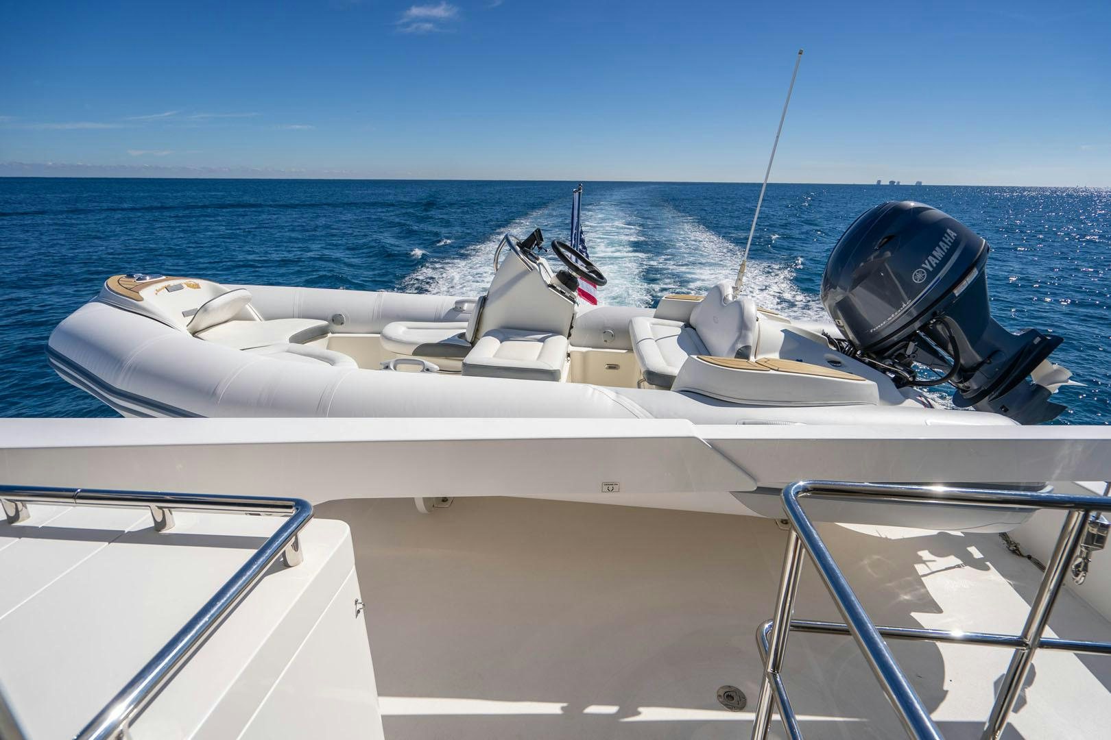 a boat on the water aboard LIFE Yacht for Sale