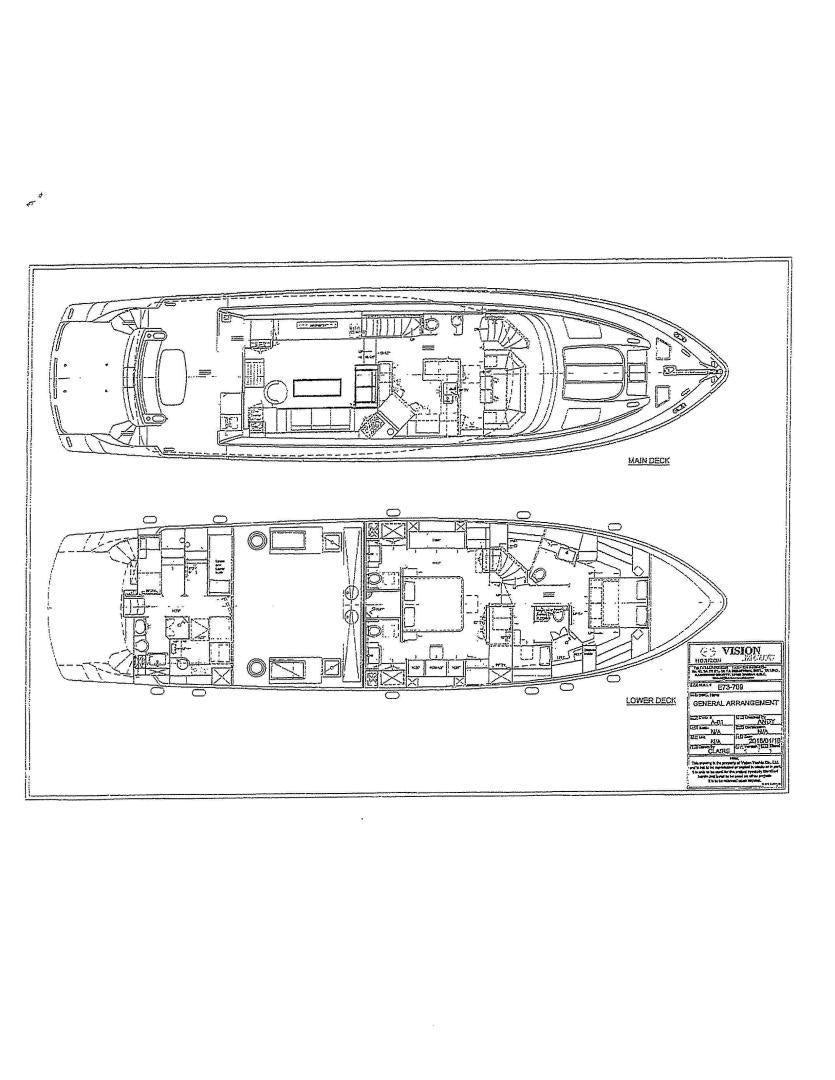 diagram, engineering drawing aboard LIFE Yacht for Sale