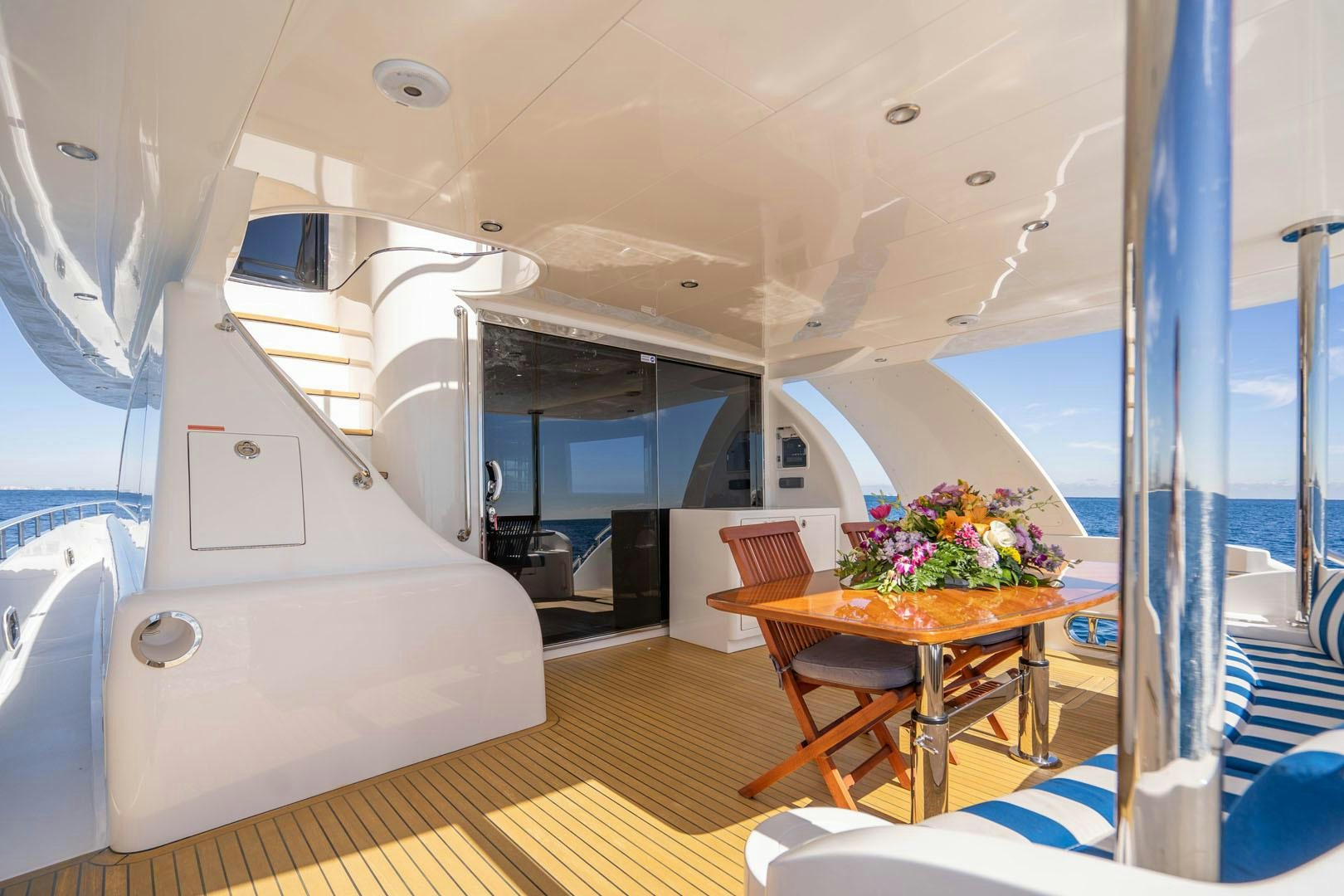 inside of a boat aboard LIFE Yacht for Sale