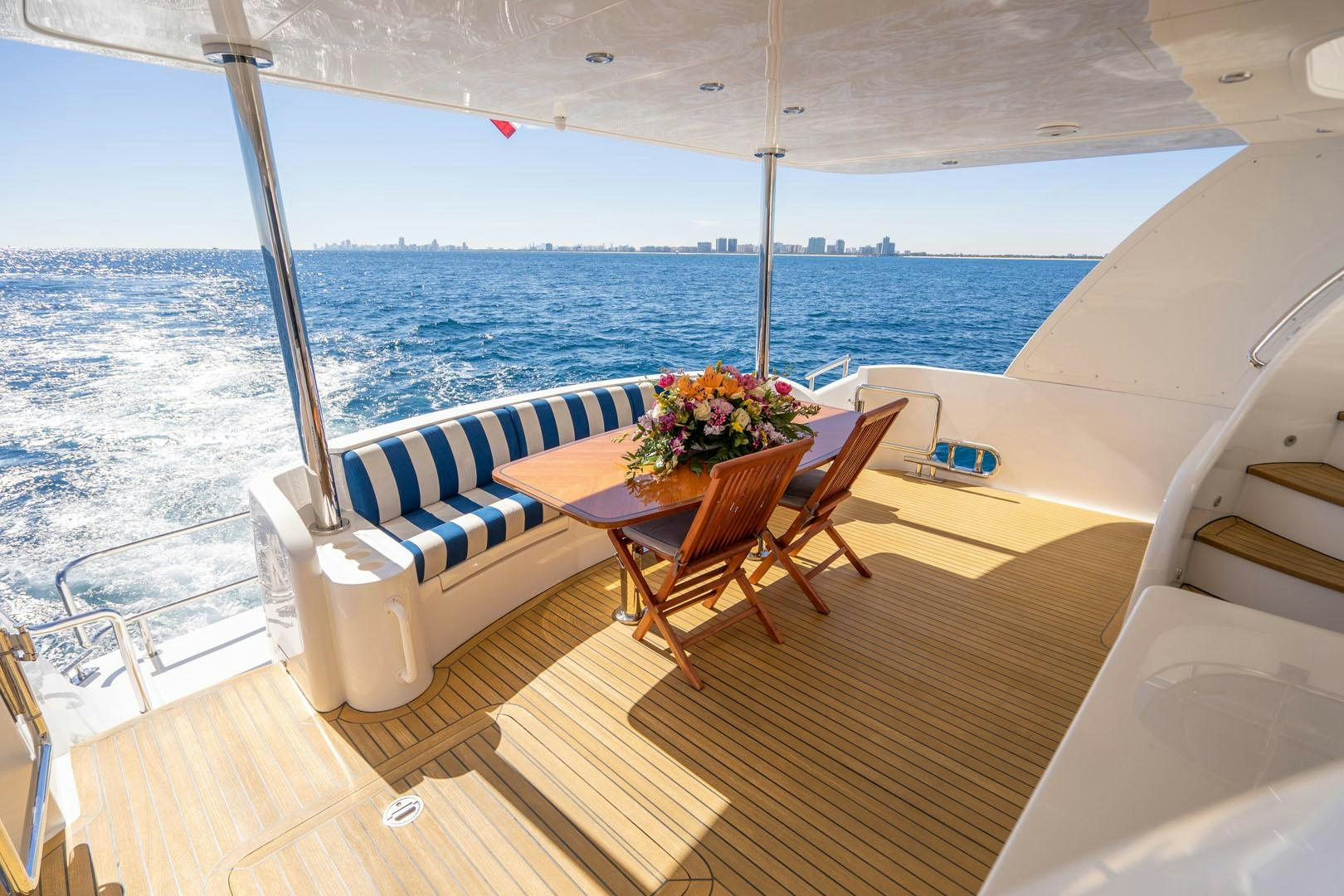 a boat on the water aboard LIFE Yacht for Sale