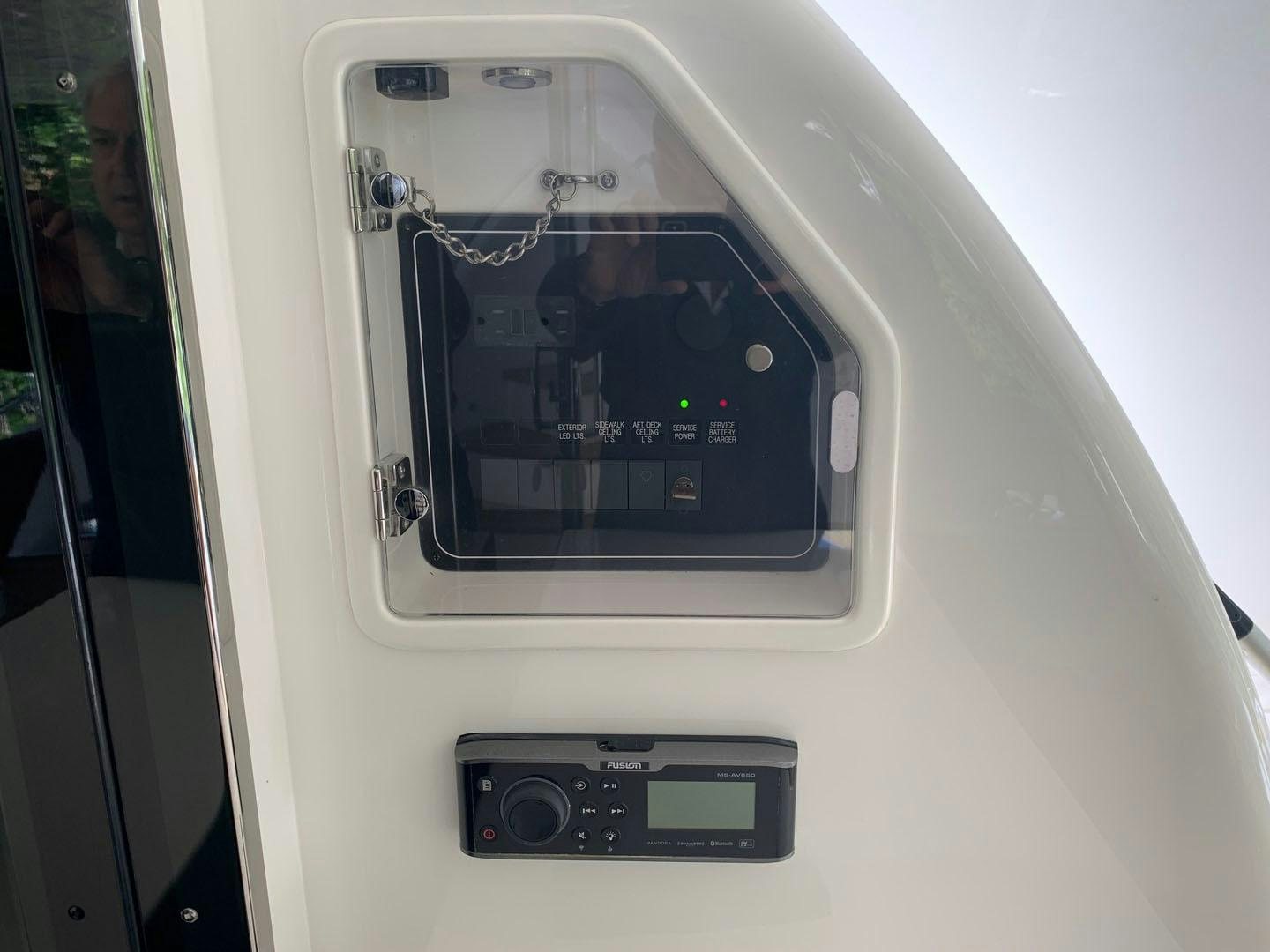 a close-up of a computer aboard LIFE Yacht for Sale