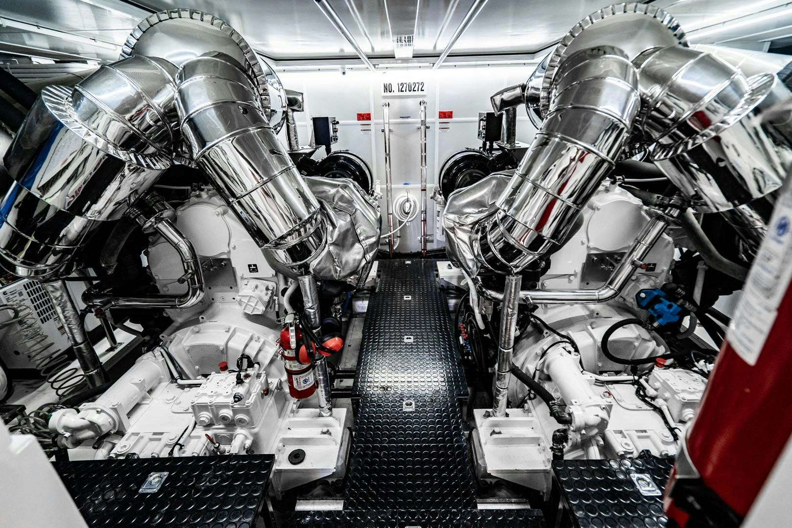 a machine with wires aboard LIFE Yacht for Sale