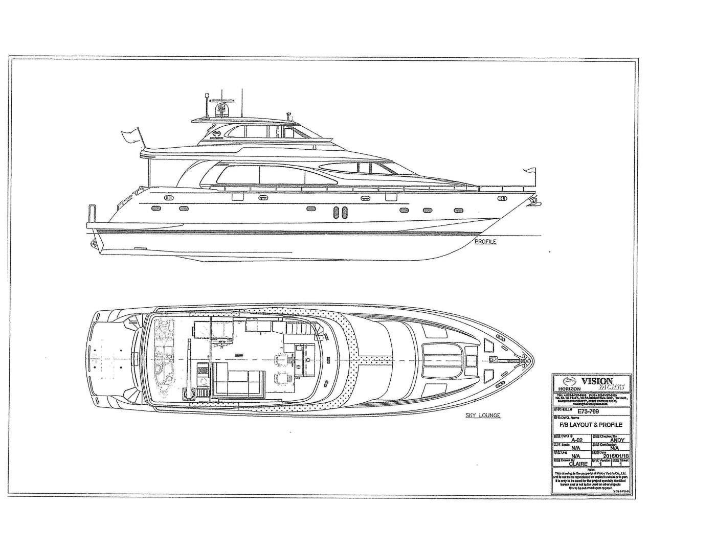 diagram, engineering drawing aboard LIFE Yacht for Sale